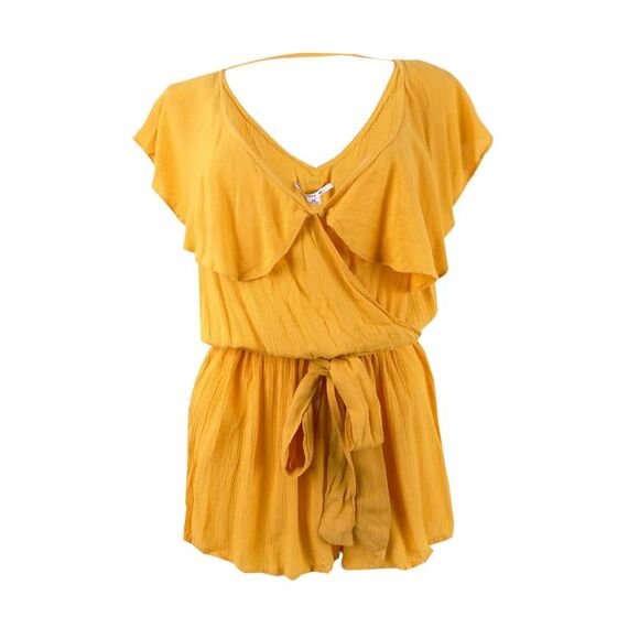 O'Neill Other - O'Neill Women's Ruffled Romper Swim Cover-Up - Sunshine